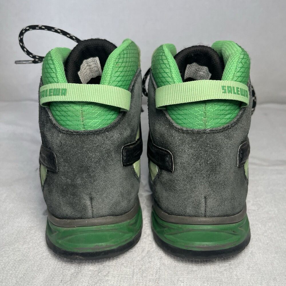 Salewa Jr Alp Trainer Mid Gore-Tex Hiking Boots Sneakers Green Youth Boys 7.5 View 4